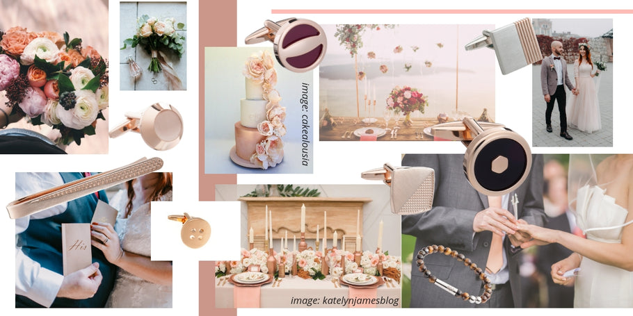 Undeniably Romantic Rose Gold Wedding Accessories