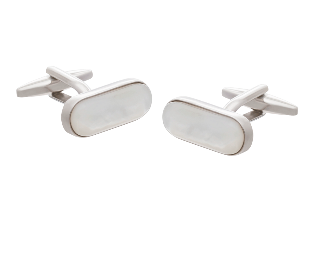 Mother of Pearl Pilule Cufflinks