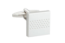 Load image into Gallery viewer, Simply Metal Dot Square Cufflinks by Elizabeth Parker
