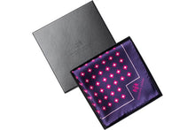 Load image into Gallery viewer, Pink Daisy Do Silk Pocket Square by Elizabeth Parker in gift box
