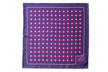Load image into Gallery viewer, Pink Daisy Do Silk Pocket Square by Elizabeth Parker
