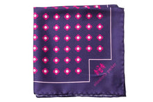Load image into Gallery viewer, Pink Daisy Do Silk Pocket Square by Elizabeth Parker
